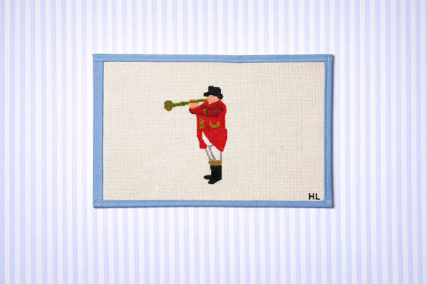 Kentucky Derby Trumpeter Needlepoint Canvas