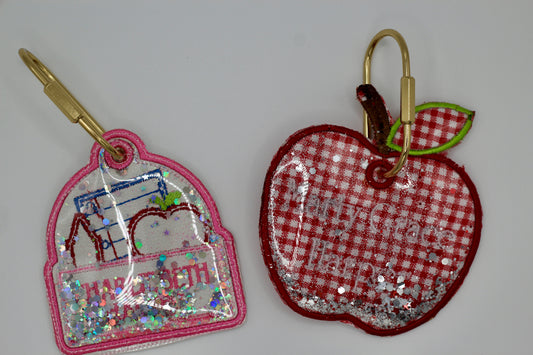 Personalized Shaker Bag Tag, Custom Name Backpack Tag, 4x4 Kids Bag Tag, Back to School Backpack Accessory, Custom Shaker Tag
