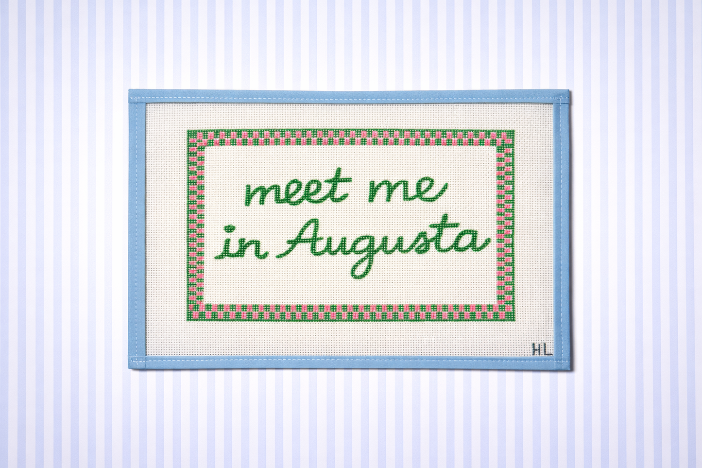 Meet Me in Augusta | Handpainted Needlepoint Canvas
