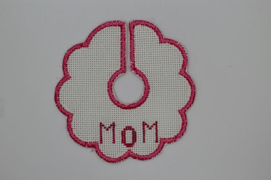 Self Finishing Handpainted Needlepoint Wine Glass Stem Ring | 13 or 18 Mesh