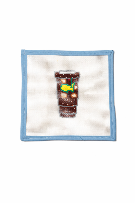 The Masters Augusta Golf Handpainted Needlepoint Canvas | The Masters Tervis Cup