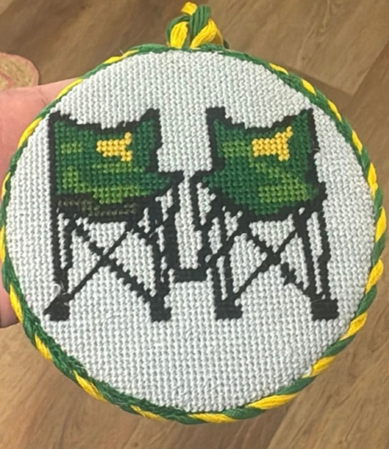 Masters Chairs Handpainted Needlepoint Canvas | 13 or 18 Mesh