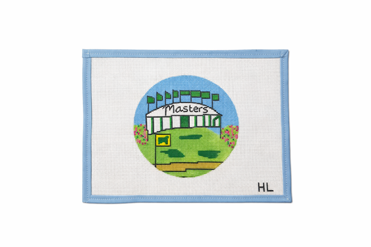 Masters Augusta Golf Handpainted Needlepoint Canvas | 18 or 13 Mesh