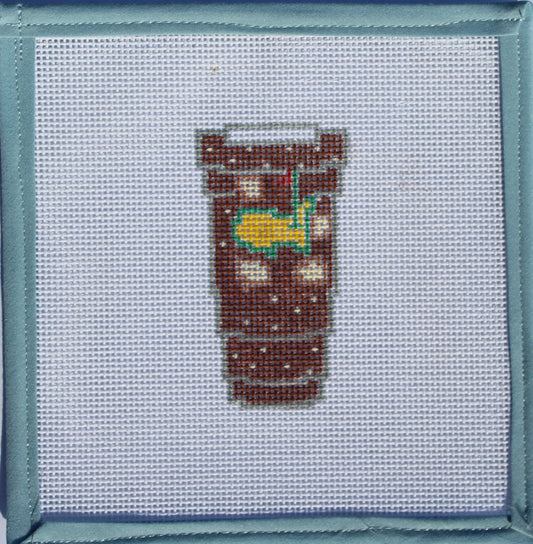The Masters Augusta Golf Handpainted Needlepoint Canvas | The Masters Tervis Cup