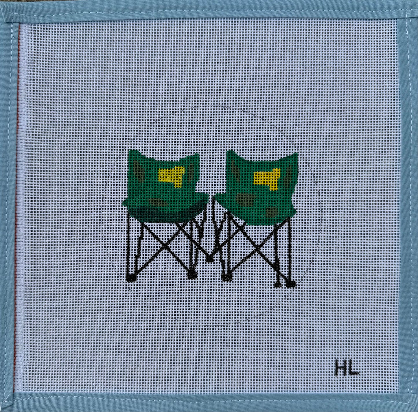Masters Chairs Handpainted Needlepoint Canvas | 13 or 18 Mesh
