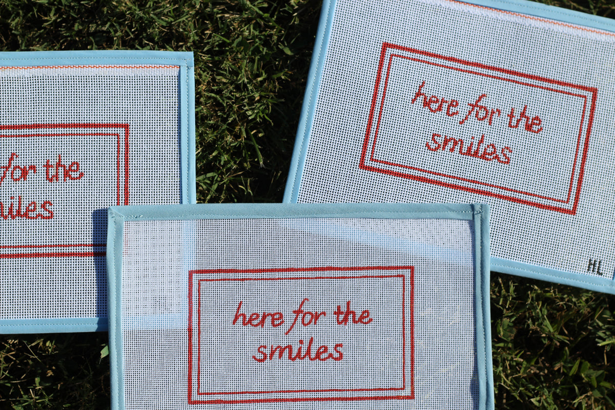 Chick Fil A Inspired Handpainted Needlepoint Canvas | 13 Mesh