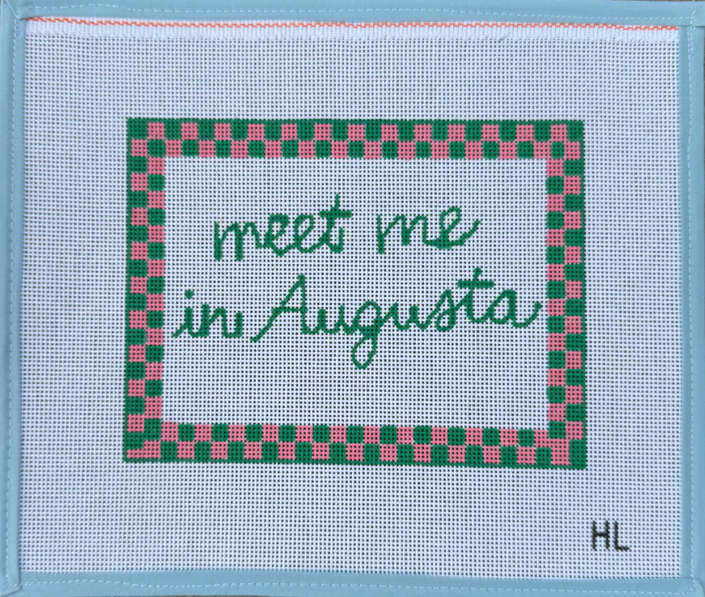 Meet Me in Augusta | Handpainted Needlepoint Canvas