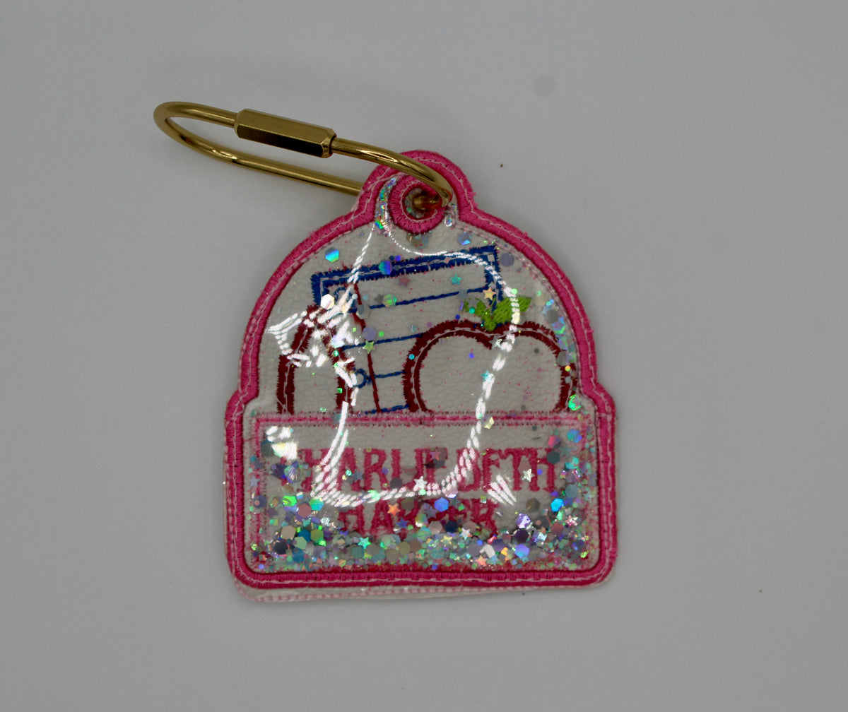 Personalized Shaker Bag Tag, Custom Name Backpack Tag, 4x4 Kids Bag Tag, Back to School Backpack Accessory, Custom Shaker Tag