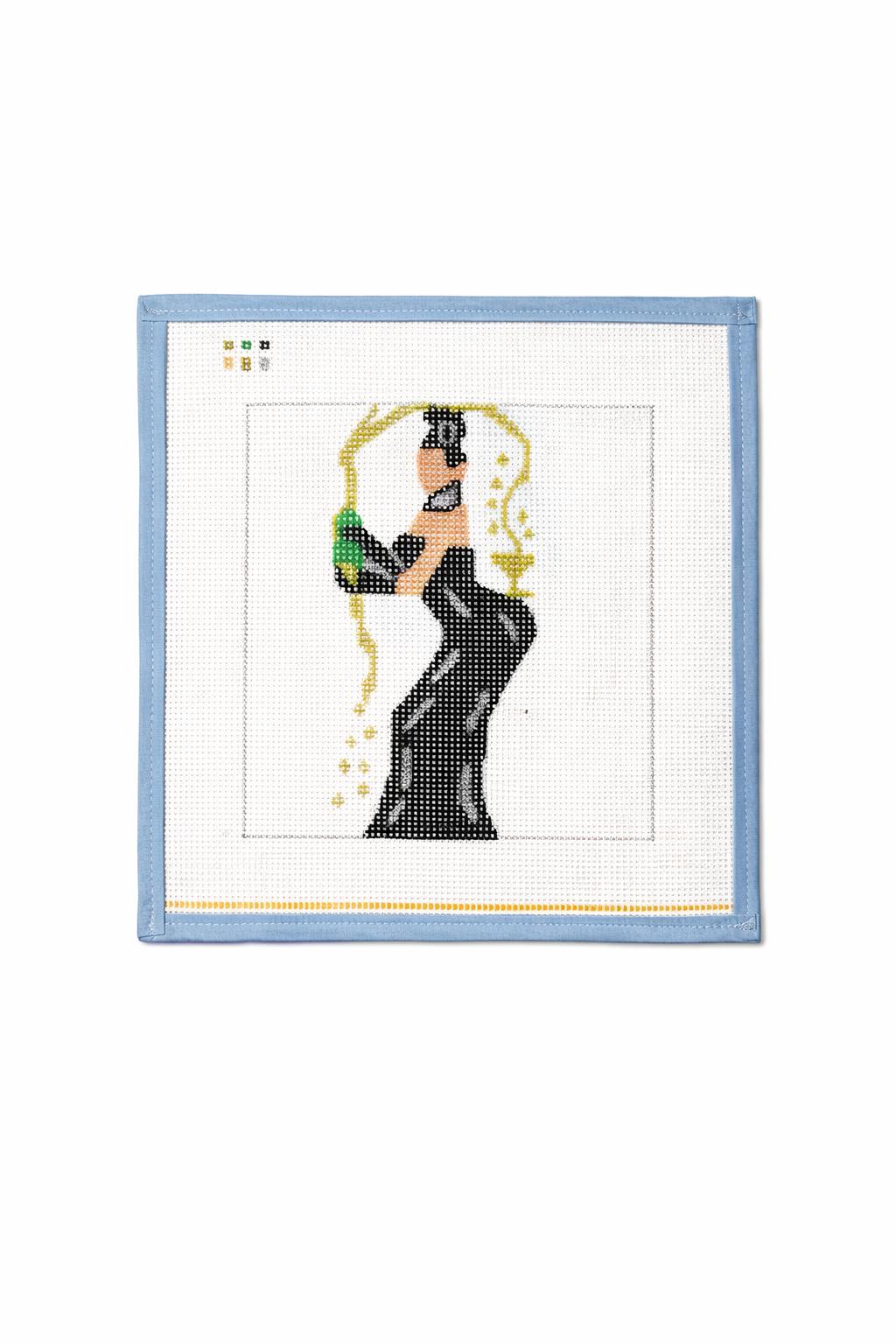 Kim Kardashian Handpainted Needlepoint Canvas