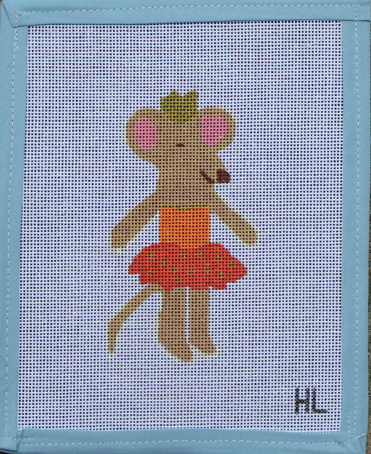 Maileg Inspired Mouse Needlepoint Canvas