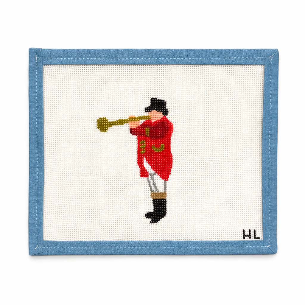 Kentucky Derby Trumpeter Needlepoint Canvas