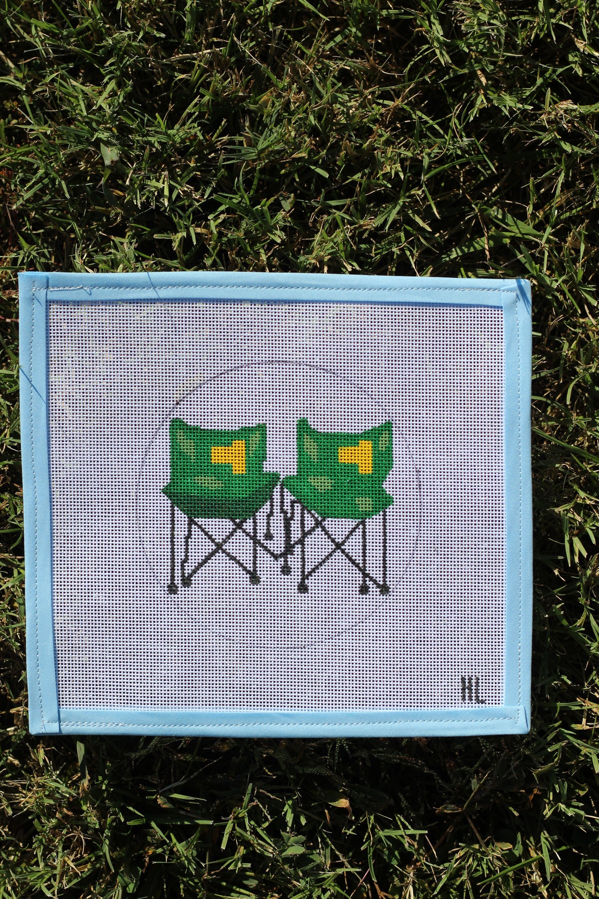 Masters Chairs Handpainted Needlepoint Canvas | 13 or 18 Mesh