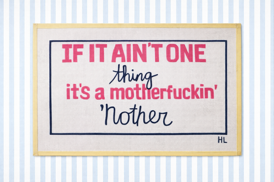 Young Dolph Lyric Handpainted Needlepoint Canvas