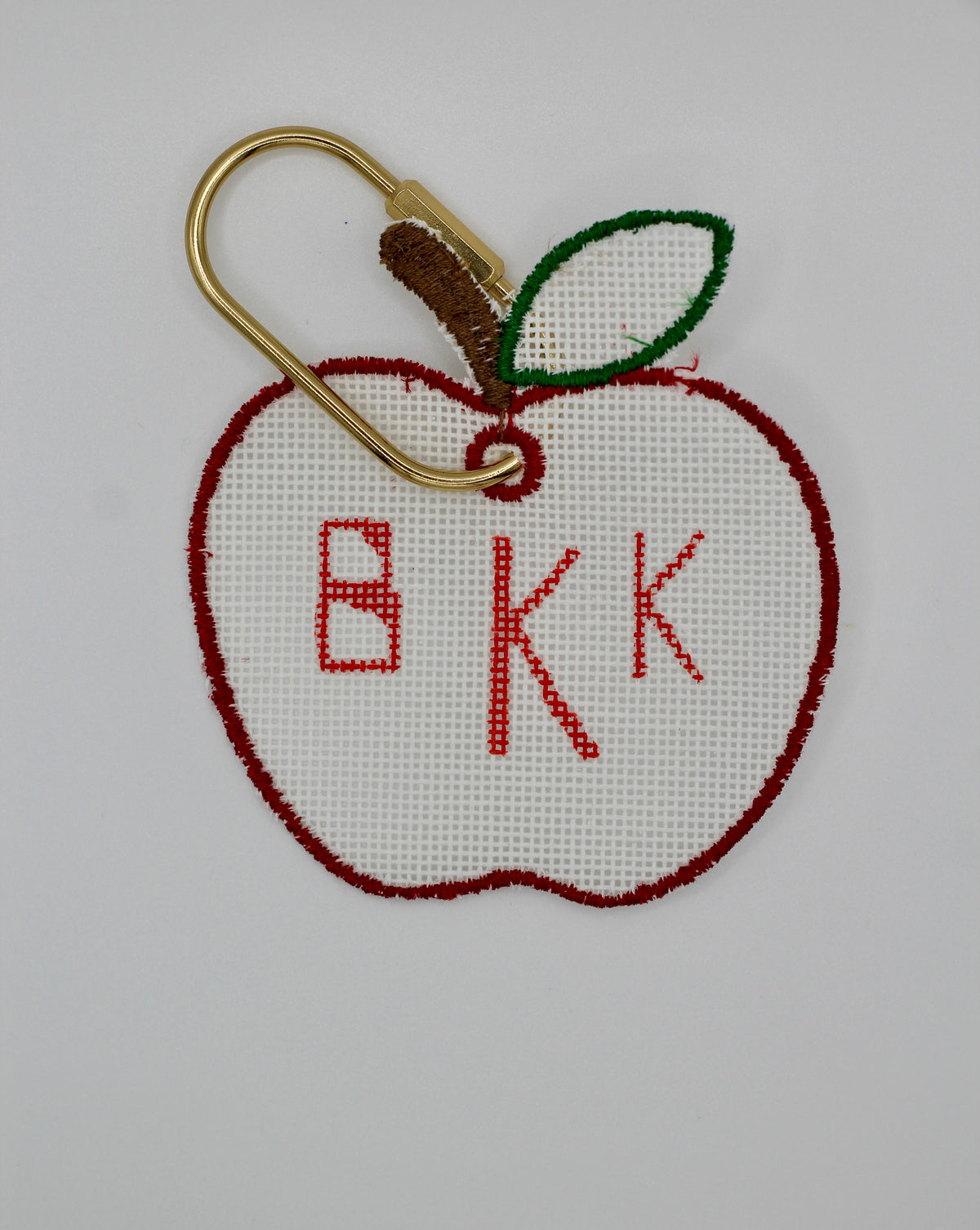 Custom Self-Finished Needlepoint Bag Tag | Personalized 13 or 18 Mesh