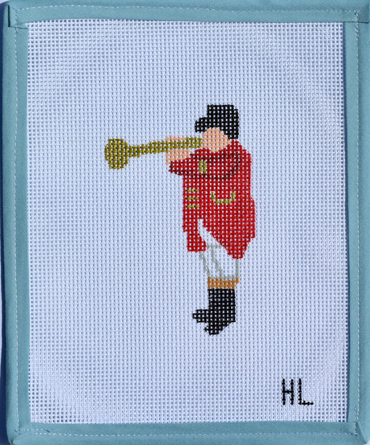 Kentucky Derby Trumpeter Needlepoint Canvas | 13 Mesh