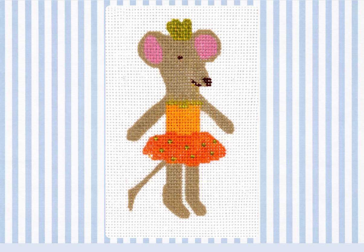 Maileg Inspired Mouse Needlepoint Canvas