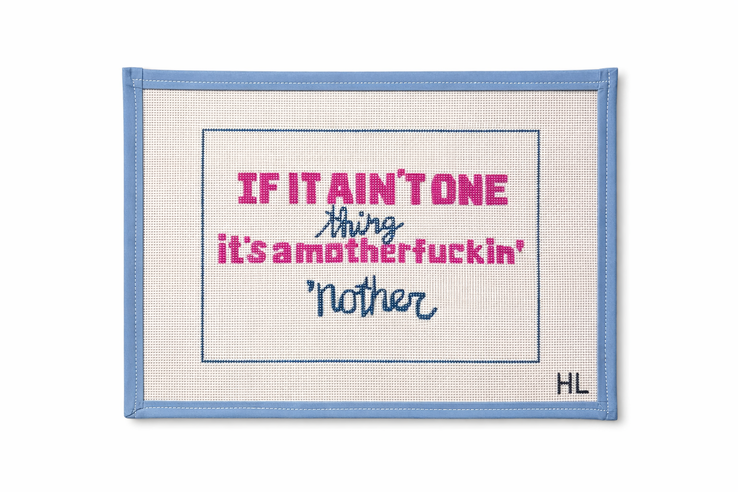 Young Dolph Lyric Handpainted Needlepoint Canvas