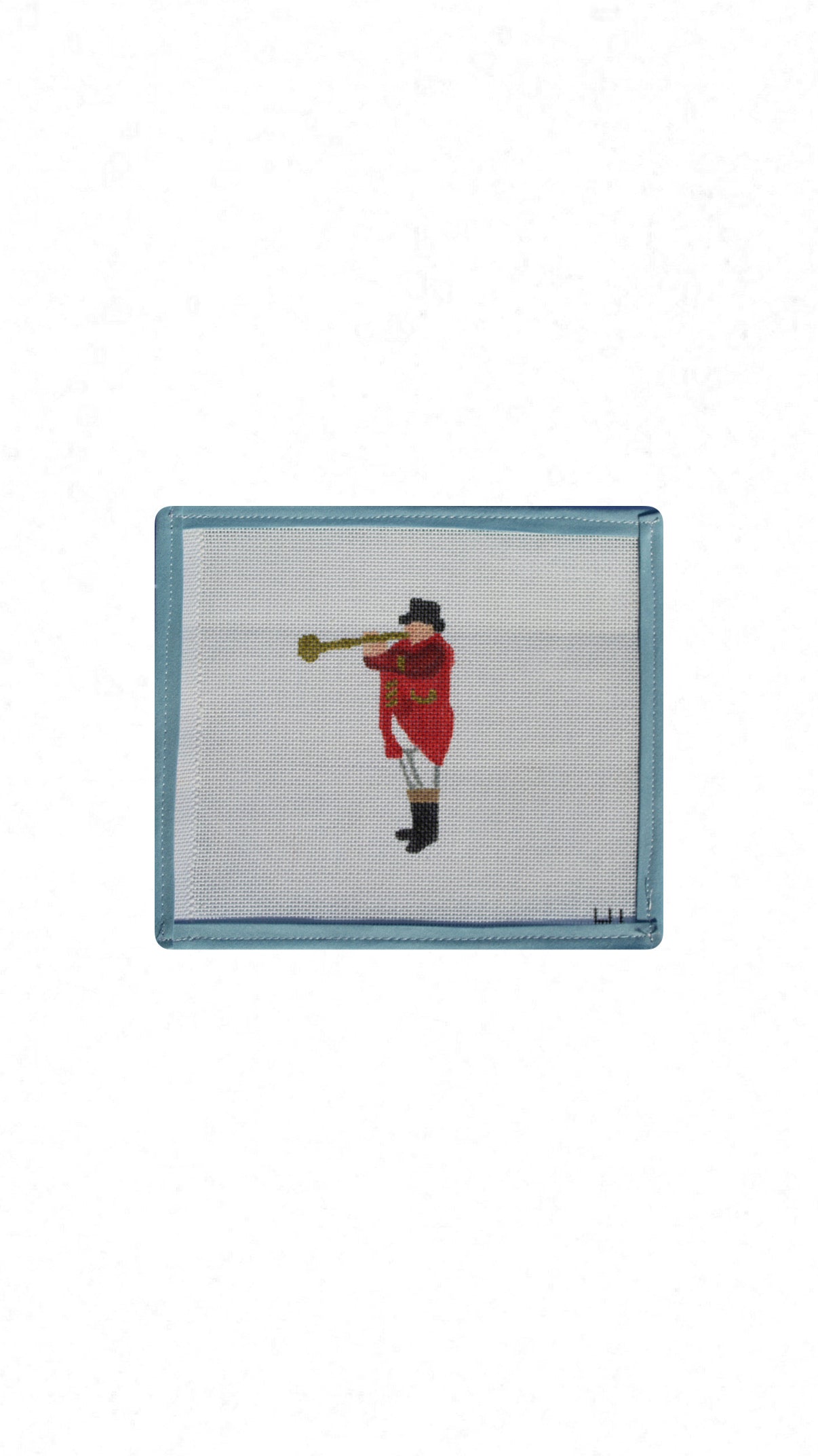 Kentucky Derby Trumpeter Needlepoint Canvas
