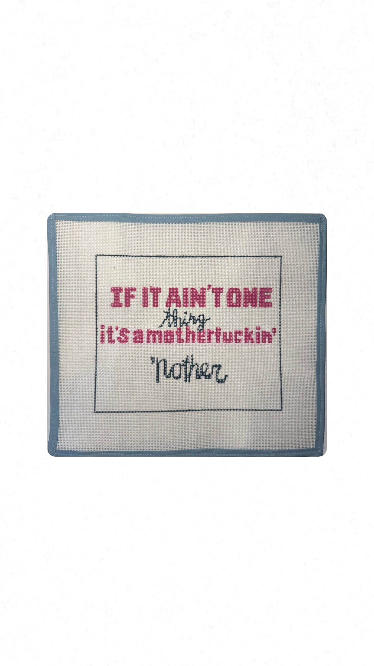 Young Dolph Lyric Handpainted Needlepoint Canvas
