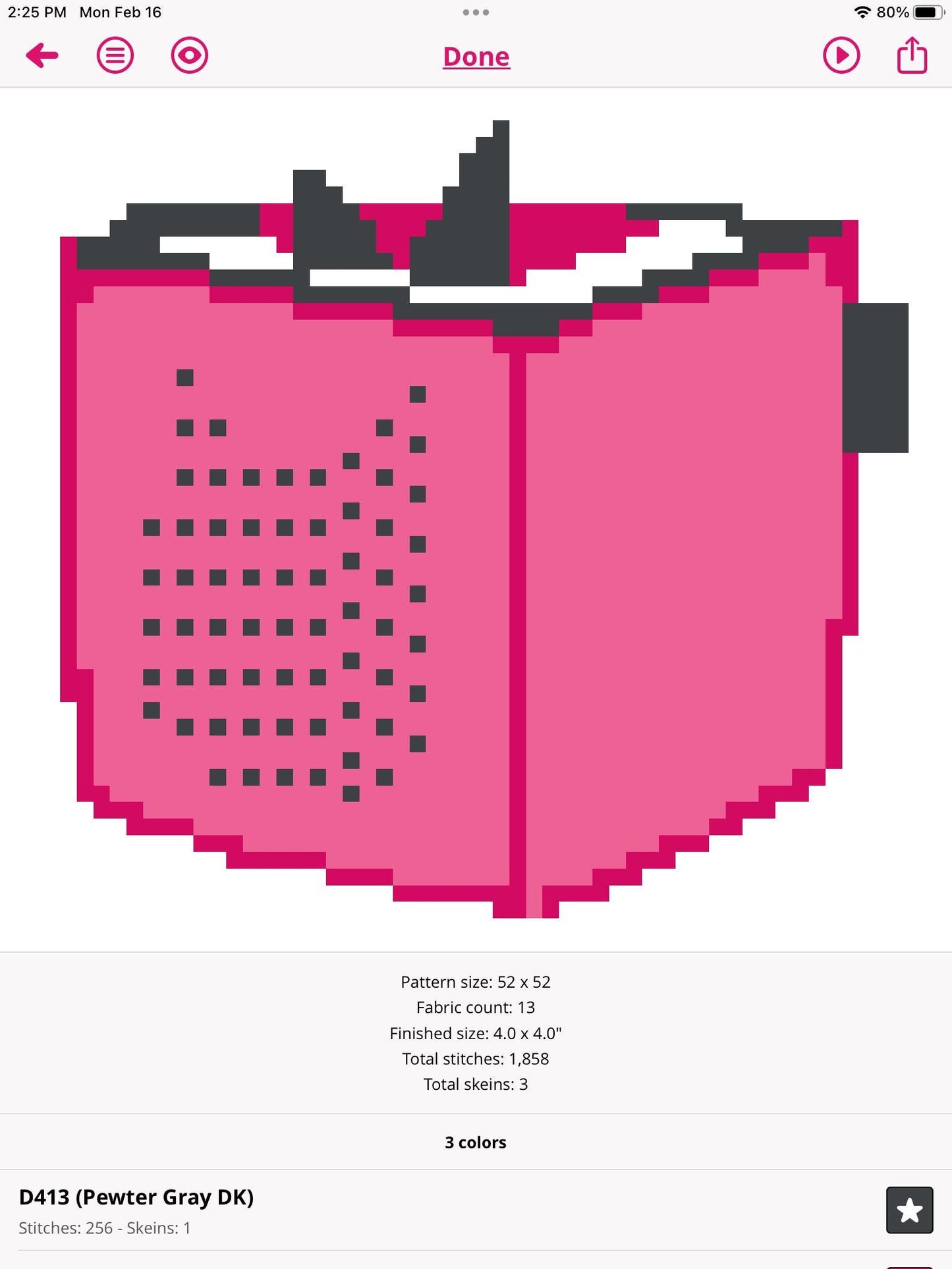 Toniebox Needlepoint Canvas Chart | 4x4 Kids Room Decor (Digital Download)